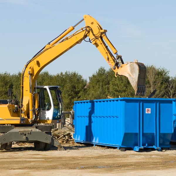 what size residential dumpster rentals are available in Hartwell